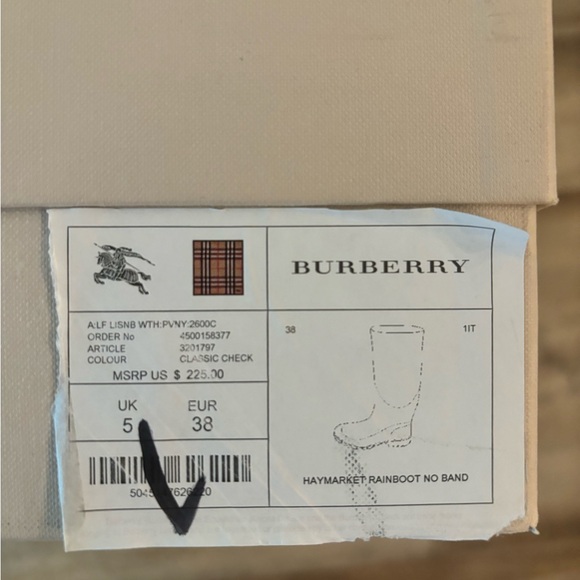 Burberry rainboots - Picture 1 of 6